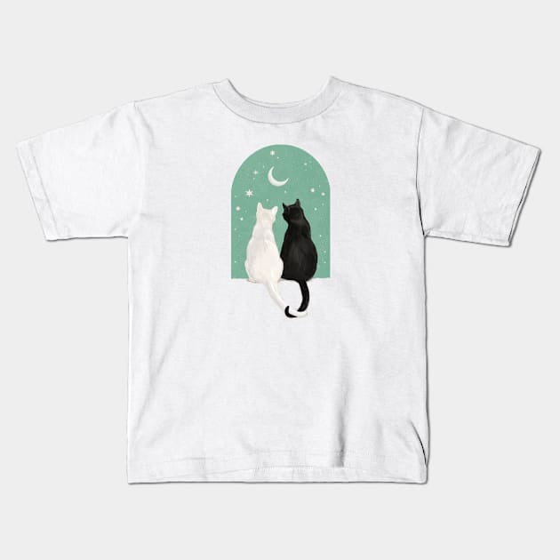 Love Cats Kids T-Shirt by LauraGraves